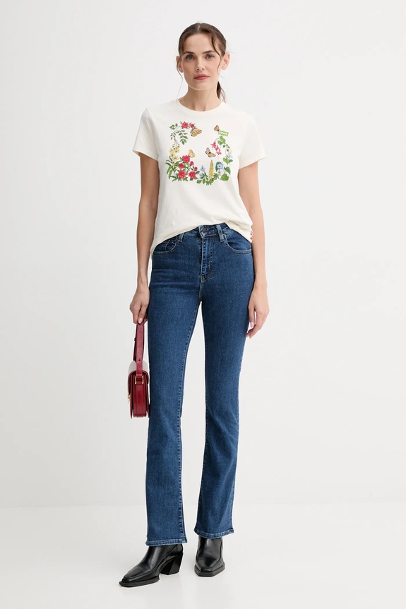 Levi's tricou din bumbac 17369.3221 bej AA00