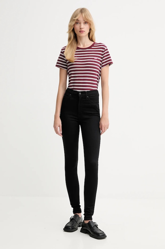 Levi's pamut póló 39185.0377 burgundia AW25