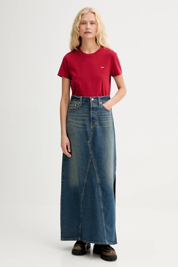 Levi's tricou din bumbac 39185.0382 rosu AW25
