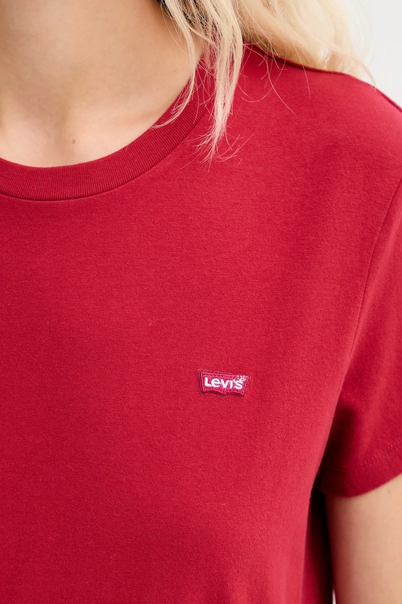 Levi's tricou din bumbac 39185.0382 rosu