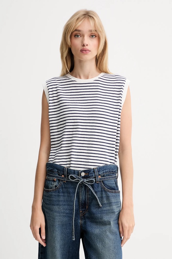 Levi's top din bumbac curele bleumarin A8794.0018