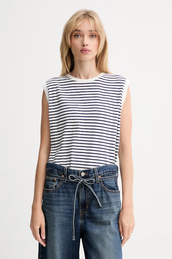 Levi's top din bumbac curele bleumarin A8794.0018