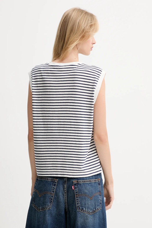 Levi's top din bumbac A8794.0018 bleumarin AW25