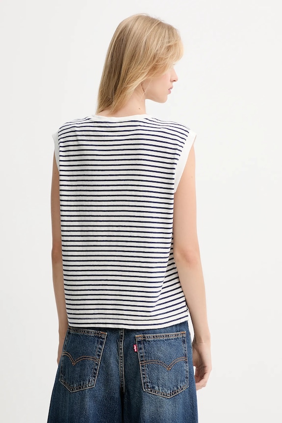 Levi's top din bumbac A8794.0018 bleumarin AW25
