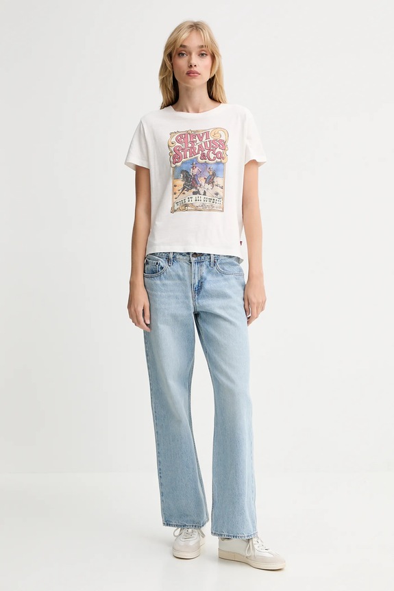 Levi's t-shirt bawełniany A8804.0049 biały AW25