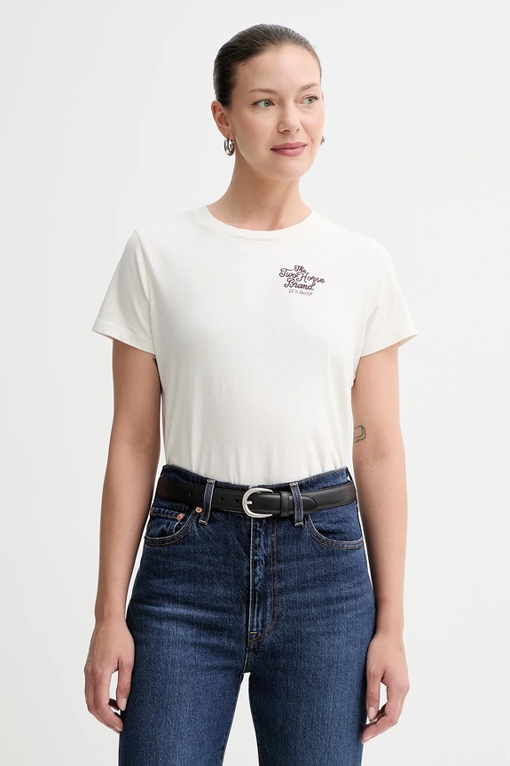 Levi's t-shirt in cotone applique beige A8804.0055