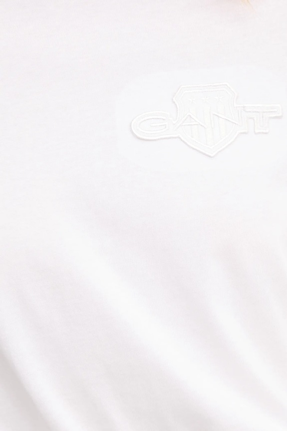 Gant t-shirt bawełniany 4202589 biały