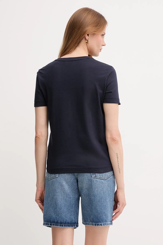 Îmbrăcăminte Gant tricou din bumbac 4201554 bleumarin