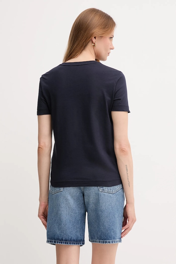 Îmbrăcăminte Gant tricou din bumbac 4201554 bleumarin