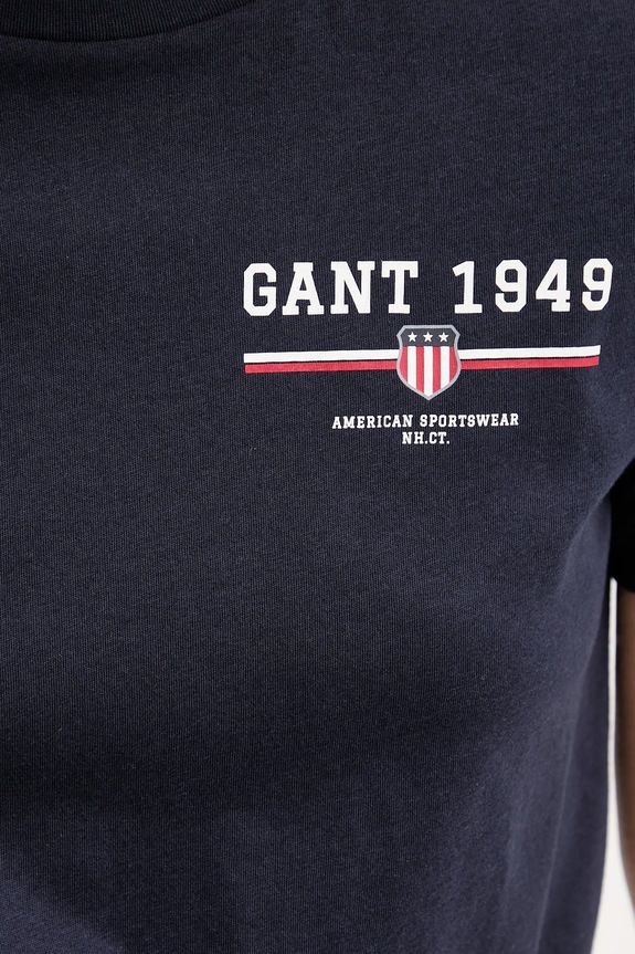 Gant tricou din bumbac 4201554 bleumarin