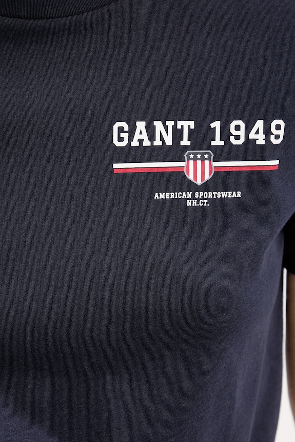 Gant tricou din bumbac 4201554 bleumarin