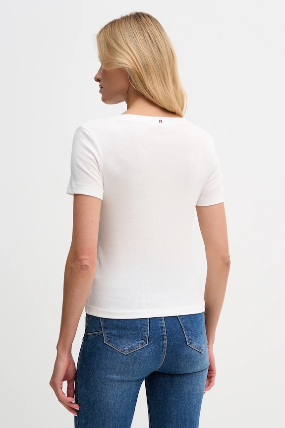 Ρούχα Μπλουζάκι Tommy Hilfiger UW0UW06067 λευκό