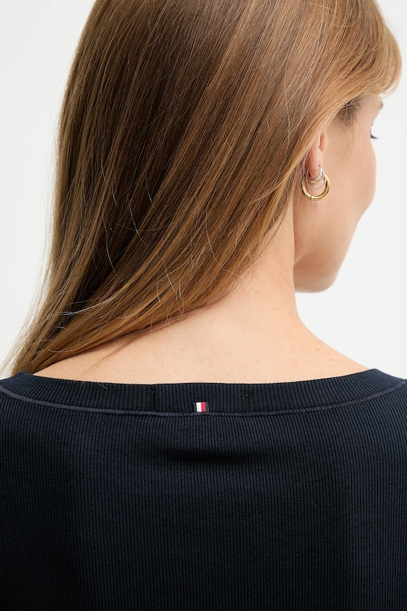 Tričko Tommy Hilfiger UW0UW06067 tmavomodrá