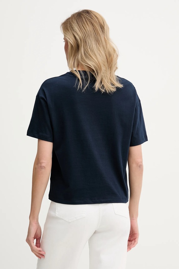 Ruházat Tommy Hilfiger póló női pamut UW0UW06236 sötétkék