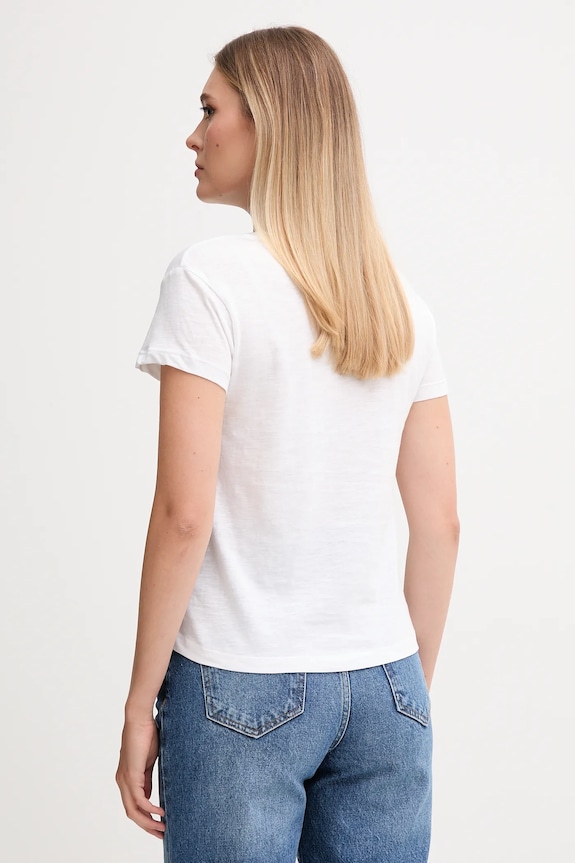Oblečení Bavlněné tričko Pepe Jeans PL5000045 bílá