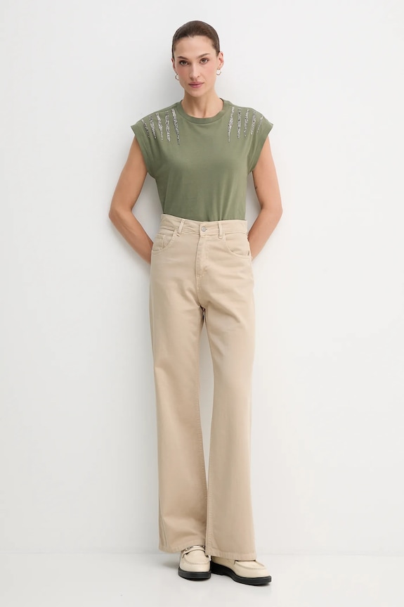 Pepe Jeans tricou PL5000024 verde AW25