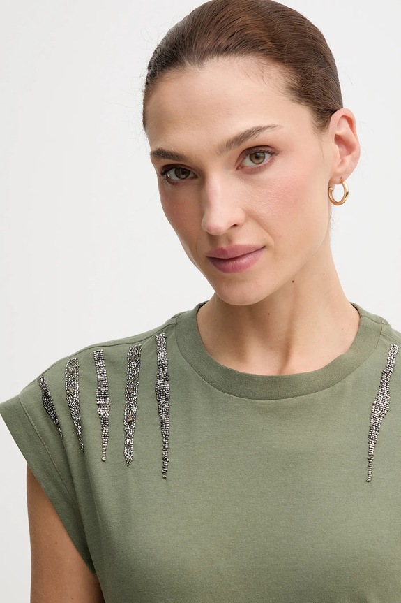 Pepe Jeans tricou verde PL5000024