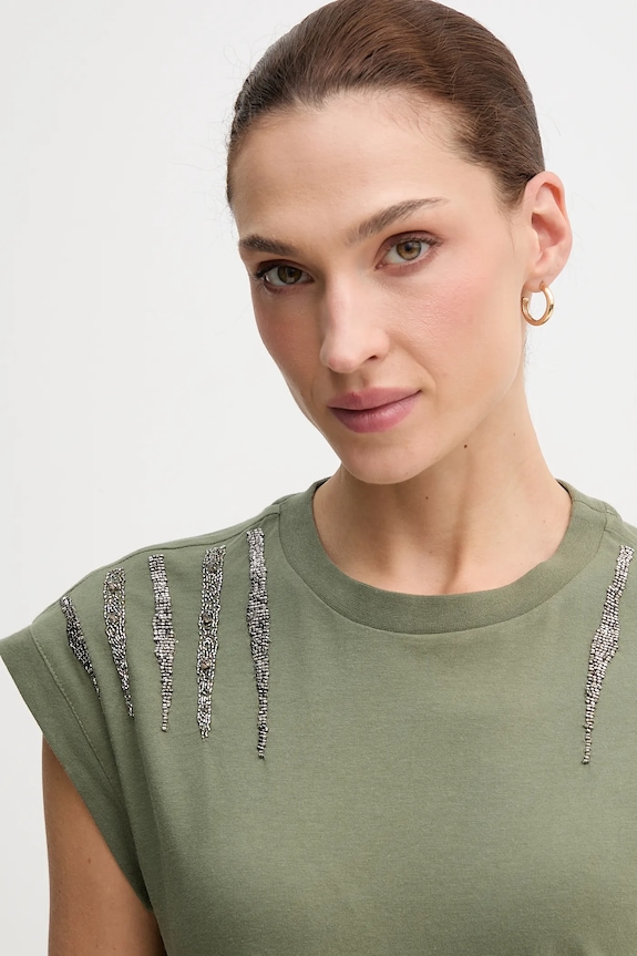 Pepe Jeans tricou verde PL5000024