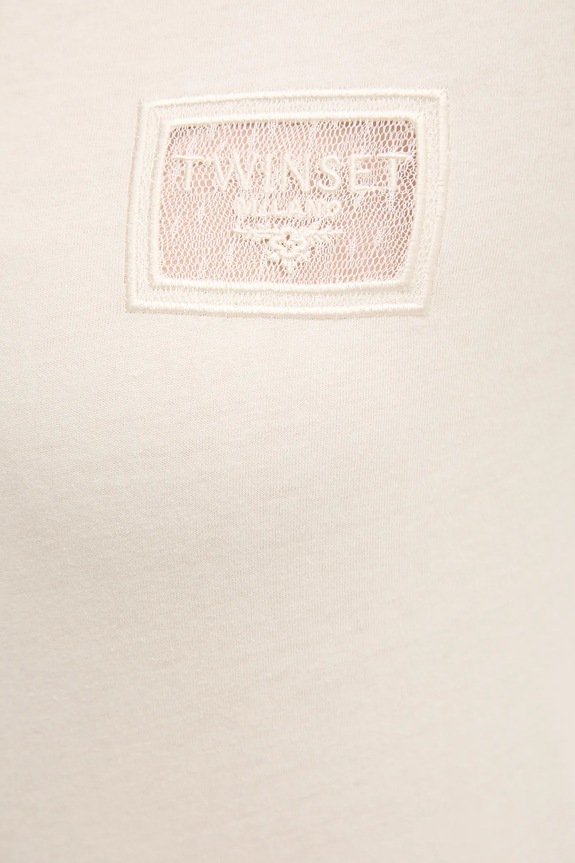 Twinset pamut póló bézs 252TP2051