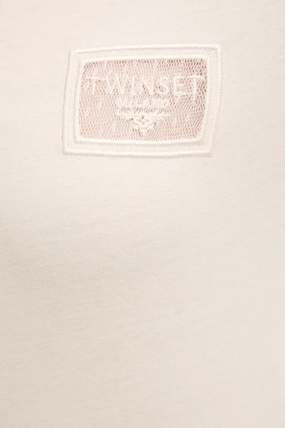 Twinset pamut póló bézs 252TP2051