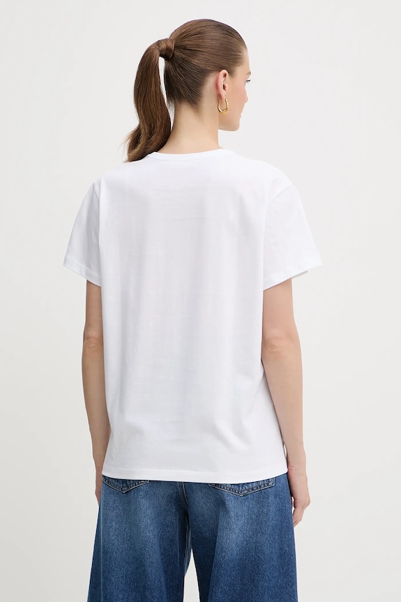Odzież Twinset t-shirt bawełniany 252TP2050 biały