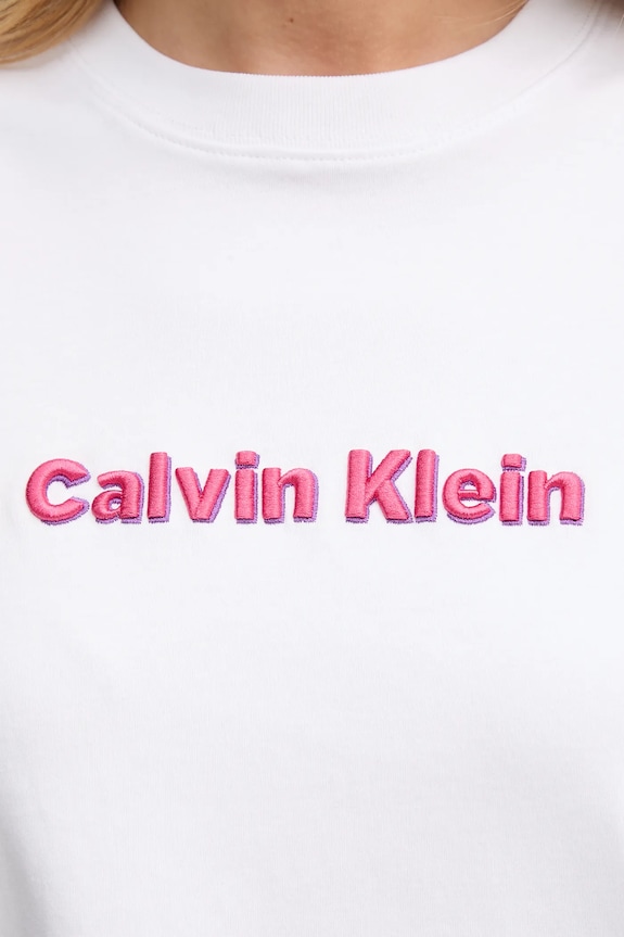Bavlnené tričko Calvin Klein Jeans LV047D205G biela