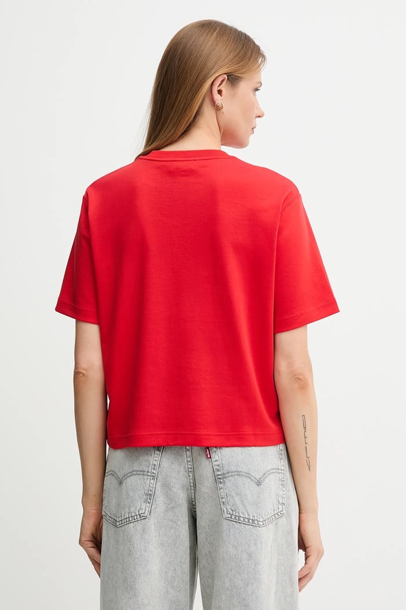 Oblečení Bavlněné tričko Calvin Klein Jeans LV047D205G červená