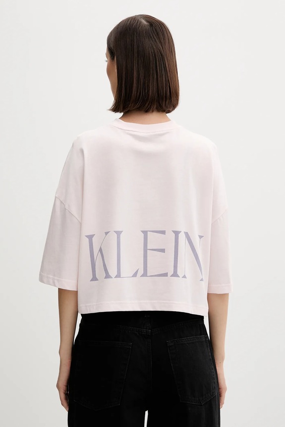 Odzież Calvin Klein Jeans t-shirt bawełniany LV047D206G różowy