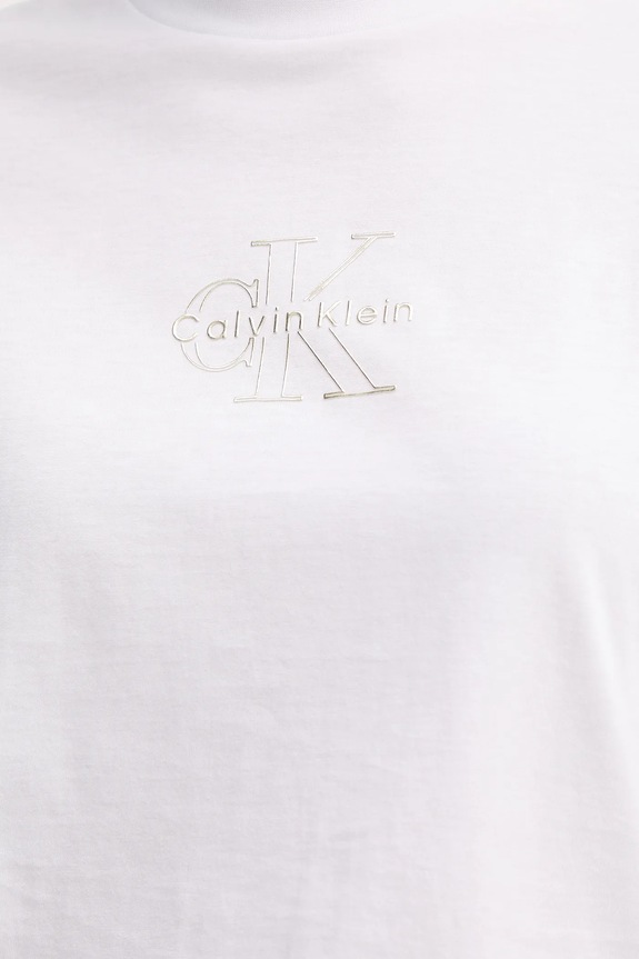 Calvin Klein Jeans T-shirt damski bawełniany LV047D873G biały