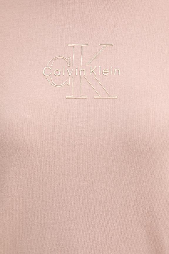 Calvin Klein Jeans T-shirt damski bawełniany LV047D873G różowy