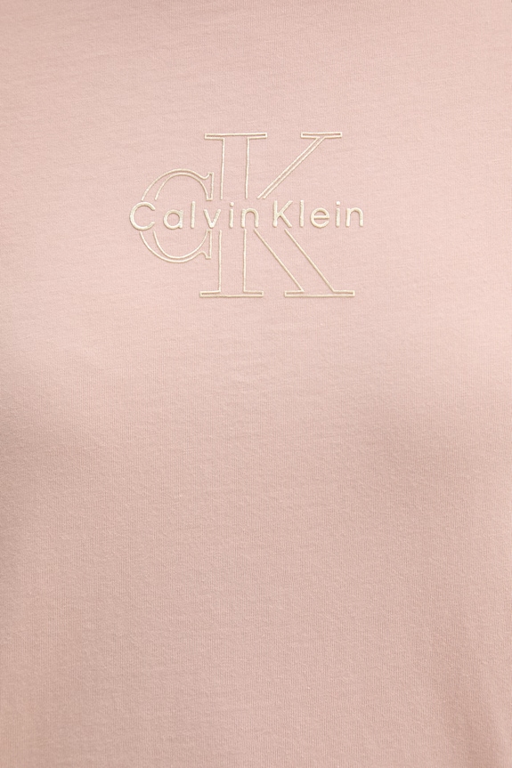 Calvin Klein Jeans T-shirt damski bawełniany LV047D873G różowy