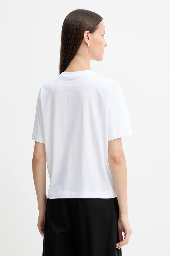 Ρούχα Βαμβακερό μπλουζάκι Calvin Klein Jeans LV047D880G λευκό