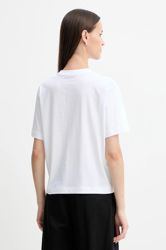 Ρούχα Βαμβακερό μπλουζάκι Calvin Klein Jeans LV047D880G λευκό