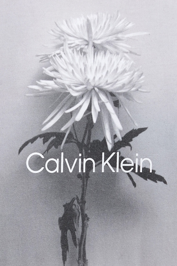 Βαμβακερό μπλουζάκι Calvin Klein Jeans LV047D880G λευκό