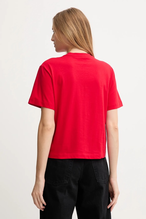 Îmbrăcăminte Calvin Klein Jeans tricou din bumbac LV047D880G rosu