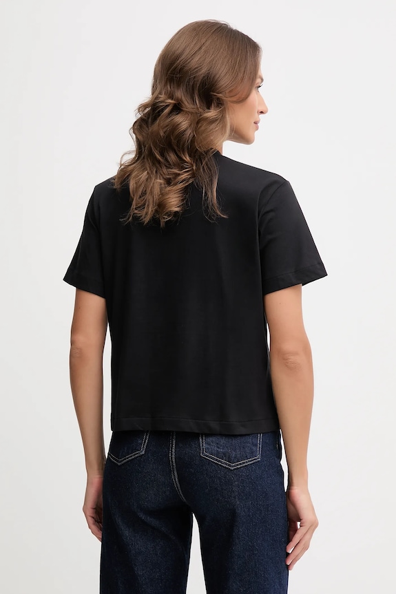 Ρούχα Βαμβακερό μπλουζάκι Calvin Klein Jeans LV047D880G μαύρο