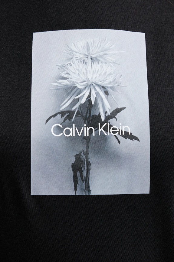 Βαμβακερό μπλουζάκι Calvin Klein Jeans LV047D880G μαύρο