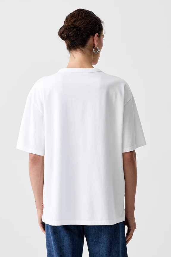 Odzież Levi's T-shirt damski bawełniany GR TABOR 001MX biały