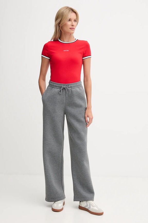 Tričko Calvin Klein Jeans LV047D201G červená AW25