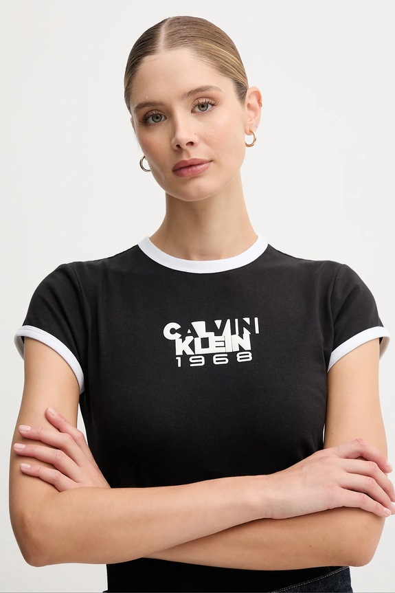 Calvin Klein Jeans t-shirt LV047D208G czarny
