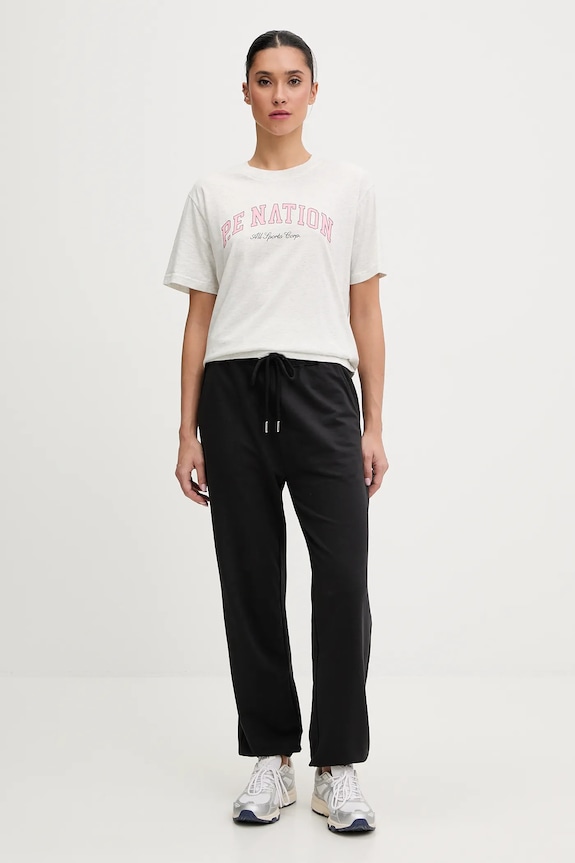 Βαμβακερό μπλουζάκι P.E Nation Heritage 253T108 γκρί AW25
