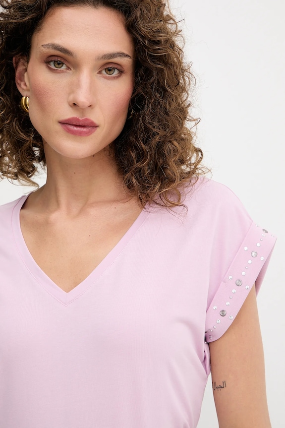 Morgan t-shirt różowy DGLOW