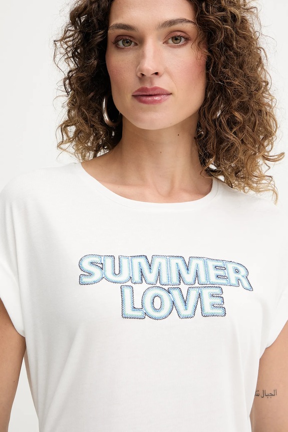 Morgan t-shirt biały DSUMO