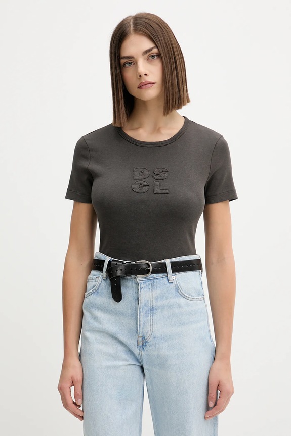 Desigual t-shirt PRAGA regular szary 25WWTK46