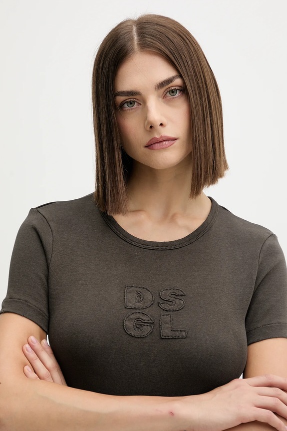 Desigual t-shirt PRAGA szary 25WWTK46