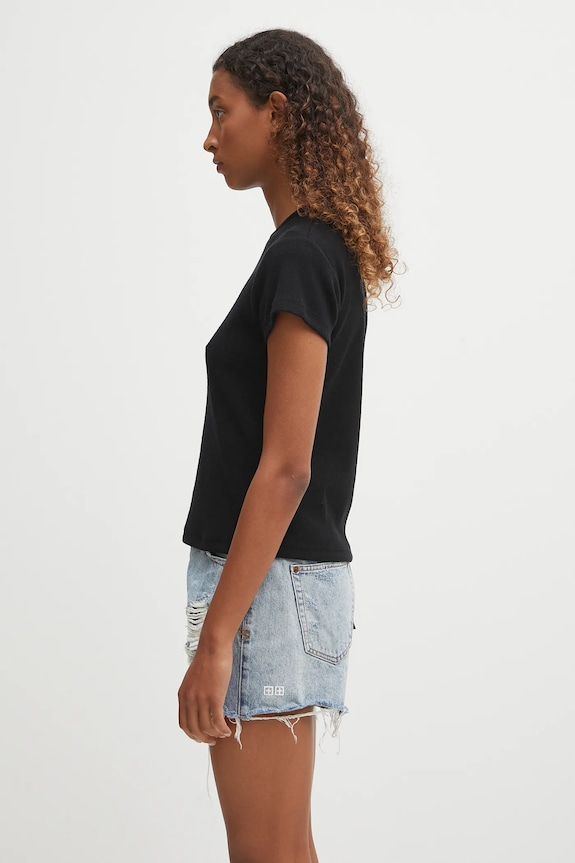 MM6 Maison Margiela wool blend t-shirt S52GC0357.M20122.900 black AW25