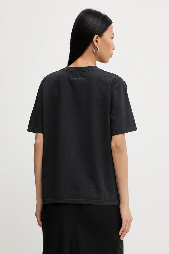 Oblečení Bavlněné tričko MM6 Maison Margiela S62GD0210.M20115.900 černá