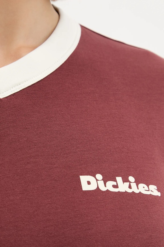 Dickies t-shirt DK0A87Q9 bordowy