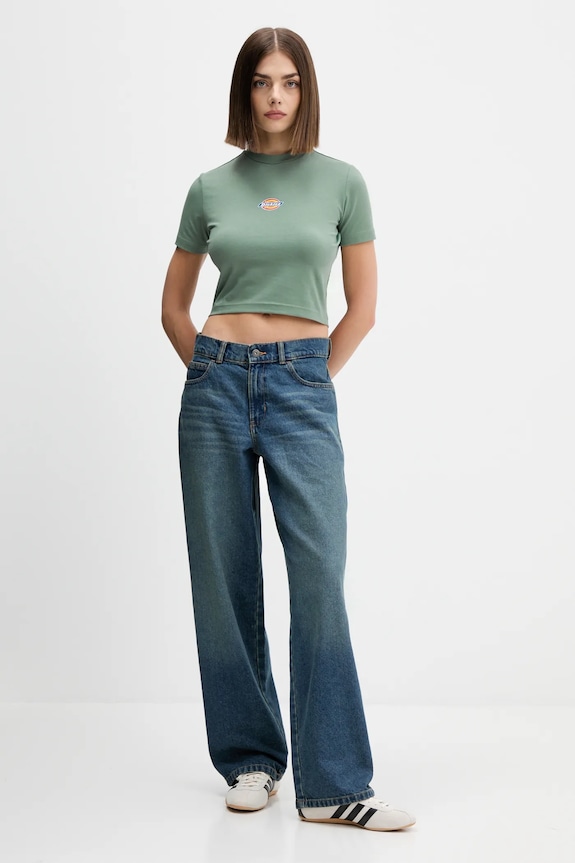Bavlnené tričko Dickies DK0A4XPO zelená AW25