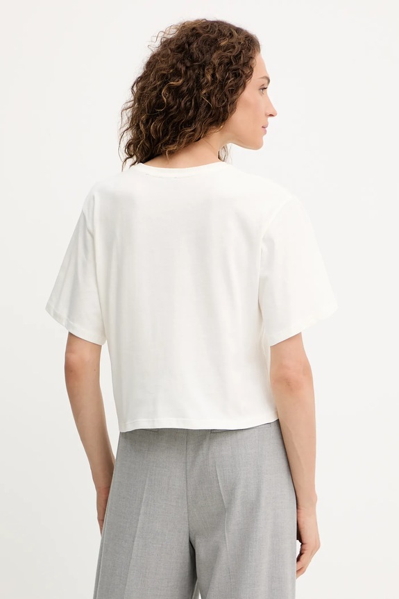 Ρούχα Βαμβακερό μπλουζάκι Marella Emme by Marella 2525976021200 μπεζ